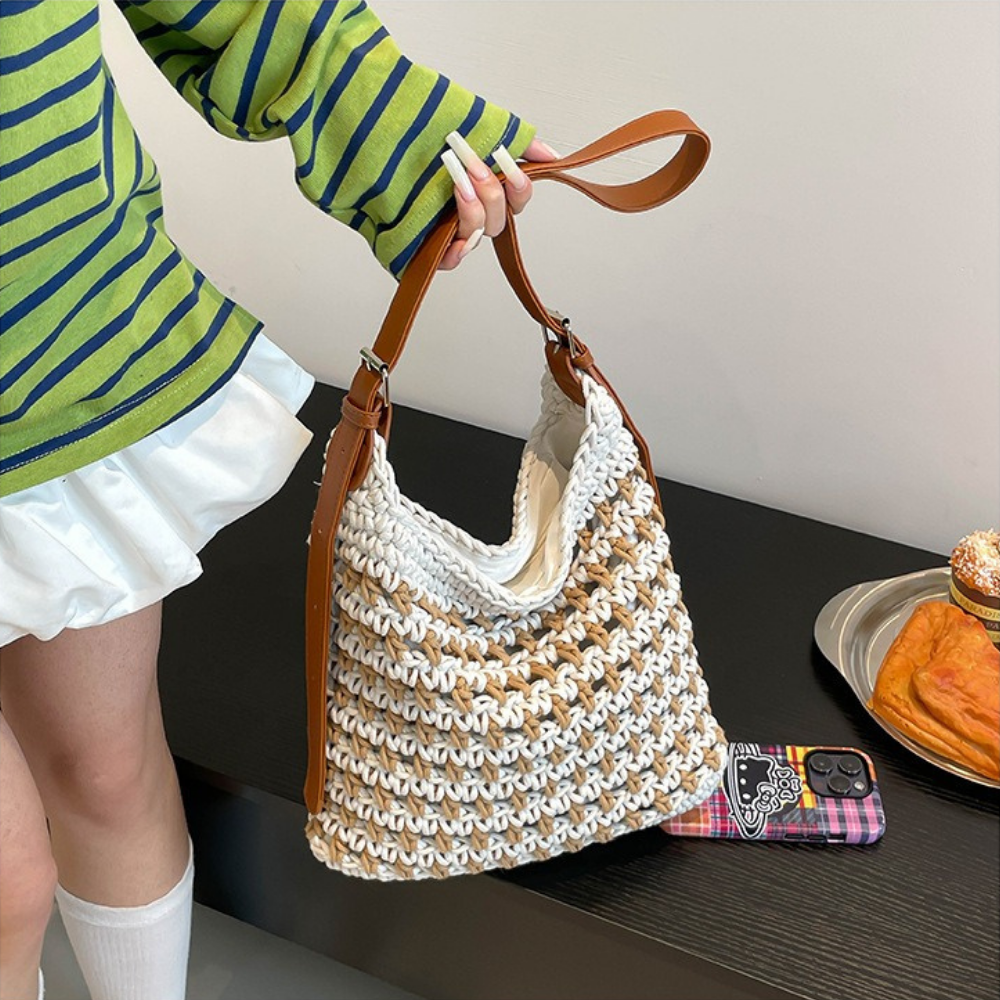 Briselia Woven Shoulder Bag