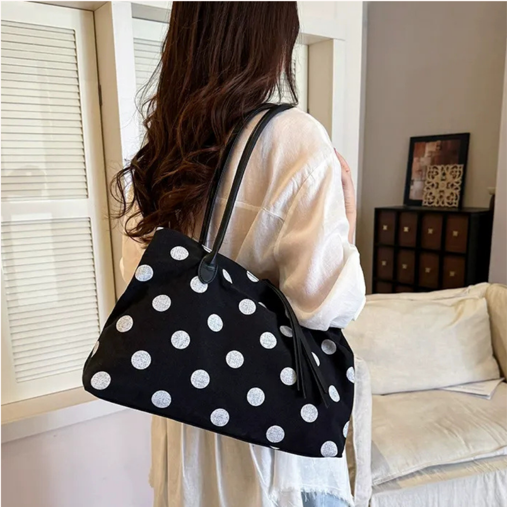 Perlina Polka Dot Tote Bag