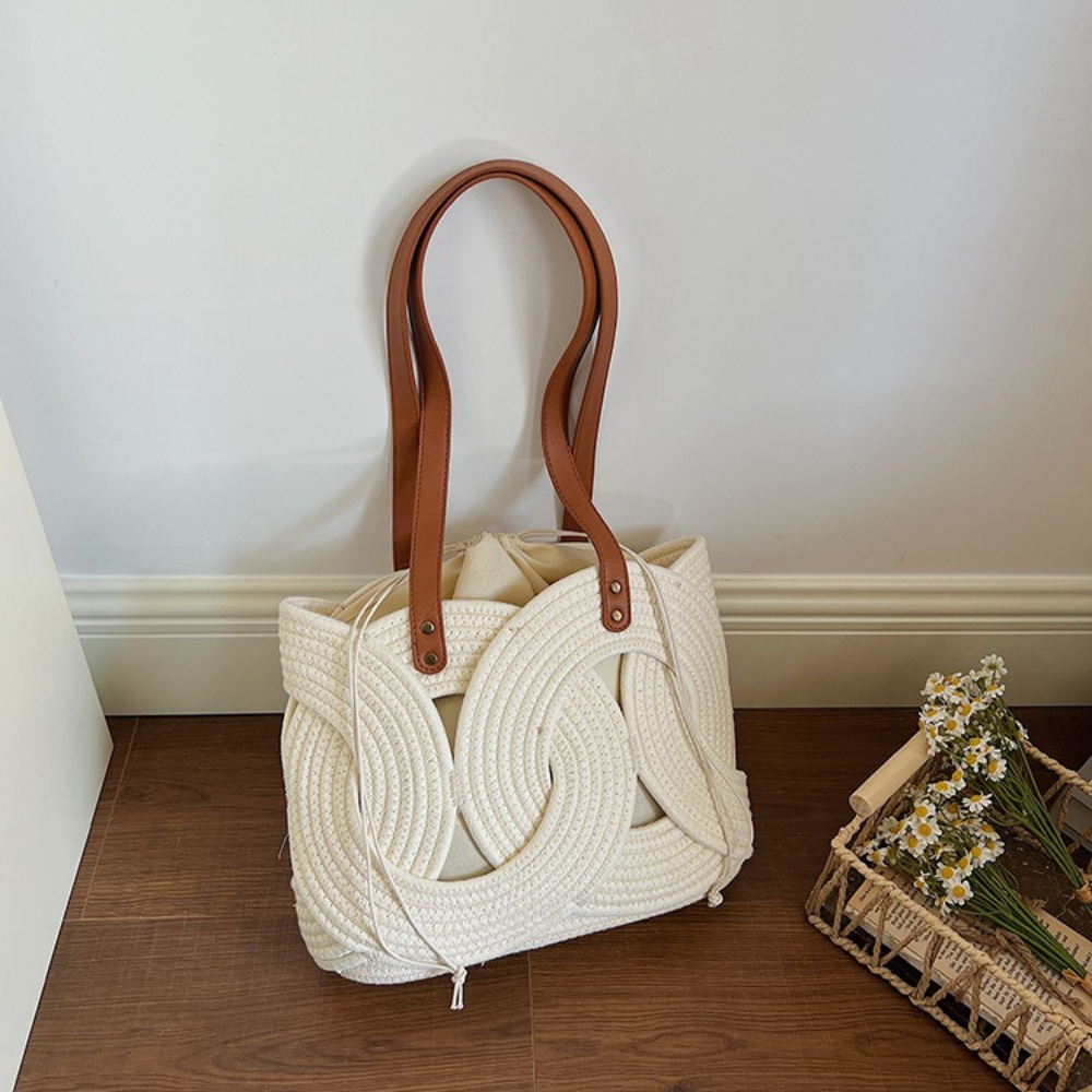 Tyvera Woven Shoulder Bag