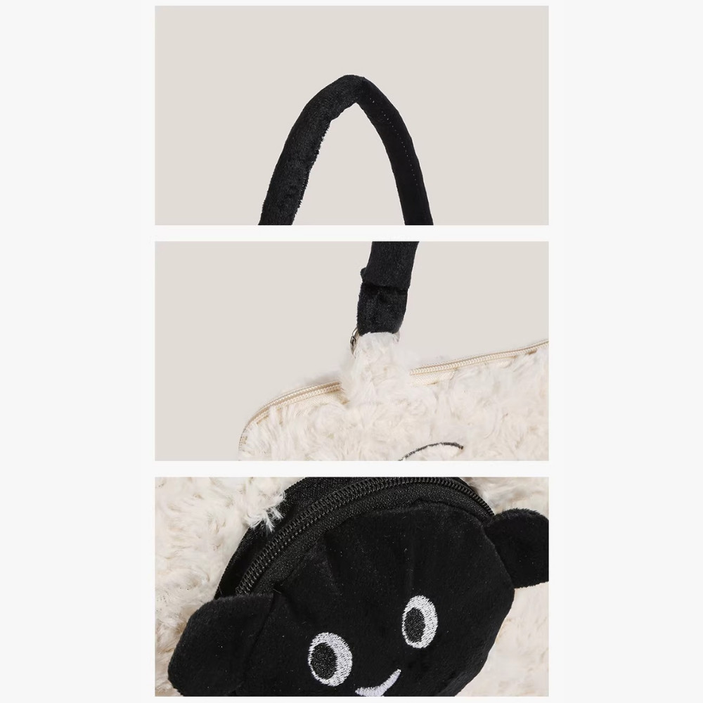 Mielune Plush Sheep Shoulder Bag