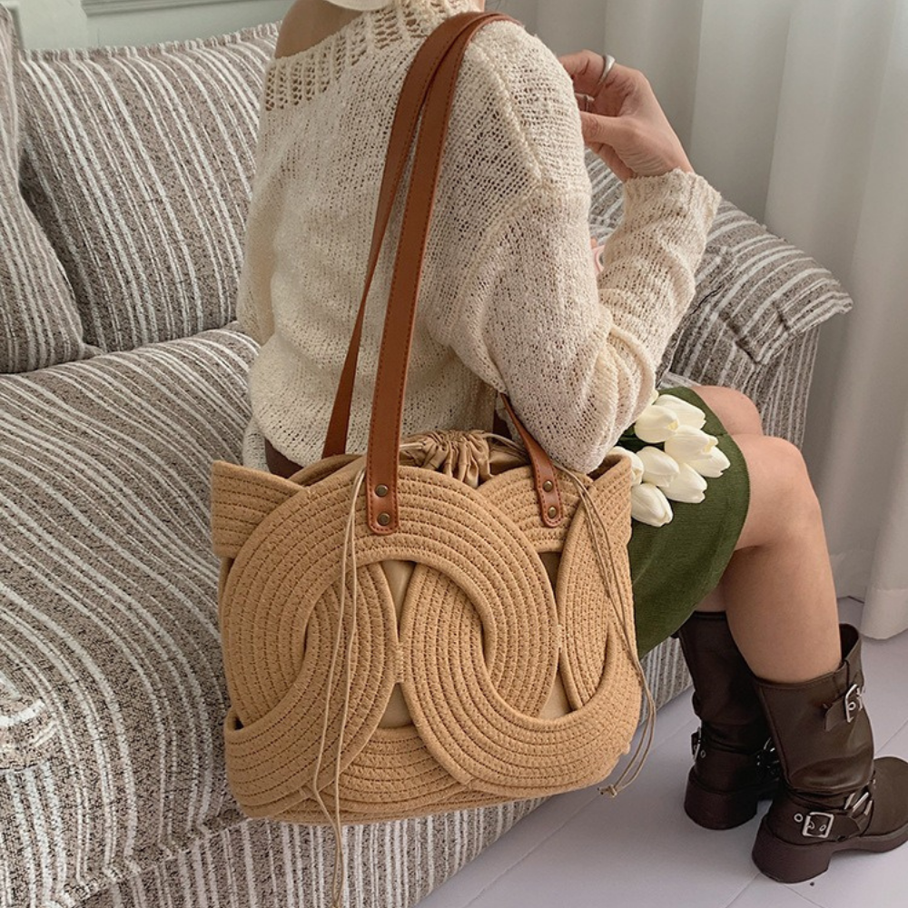 Tyvera Woven Shoulder Bag