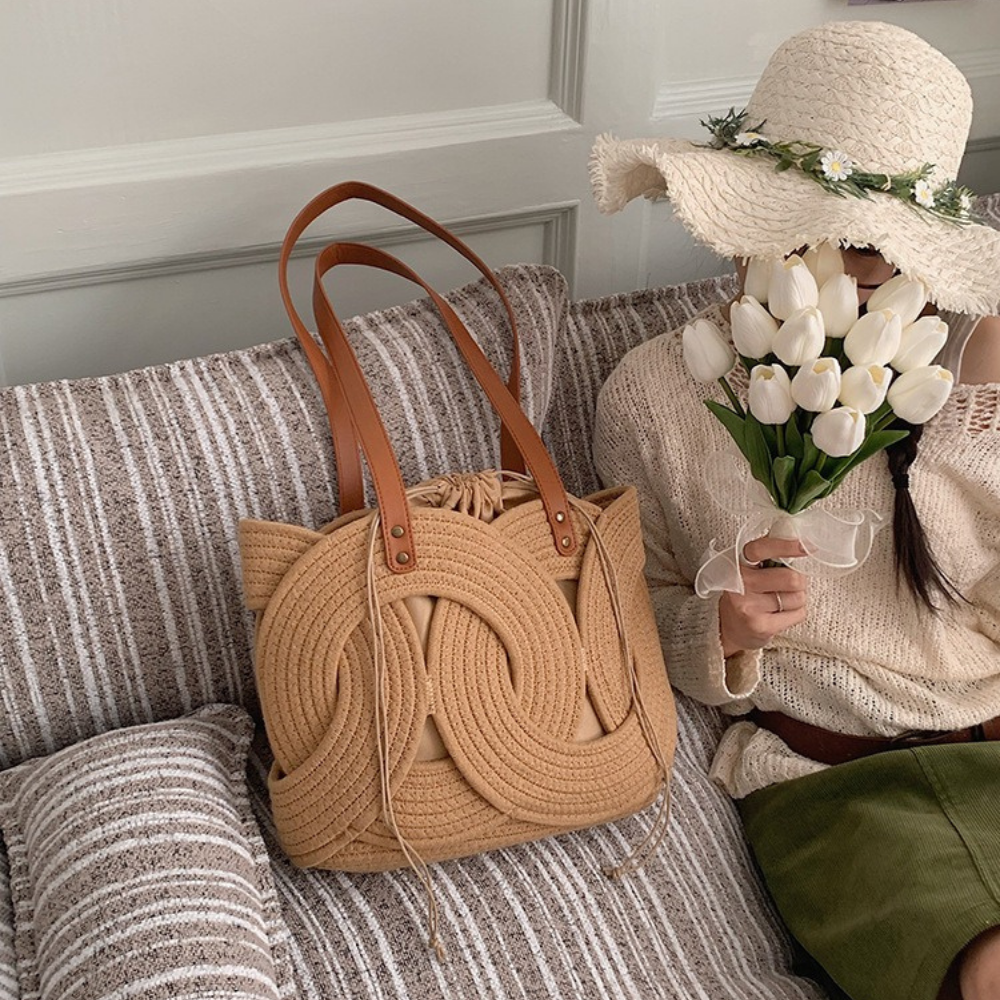 Tyvera Woven Shoulder Bag