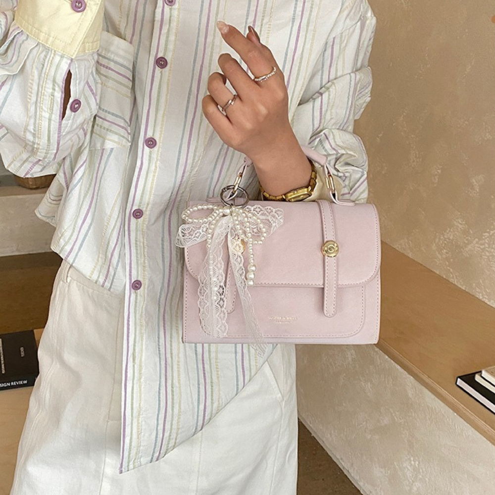 Vessara Top Handle Flap Bag