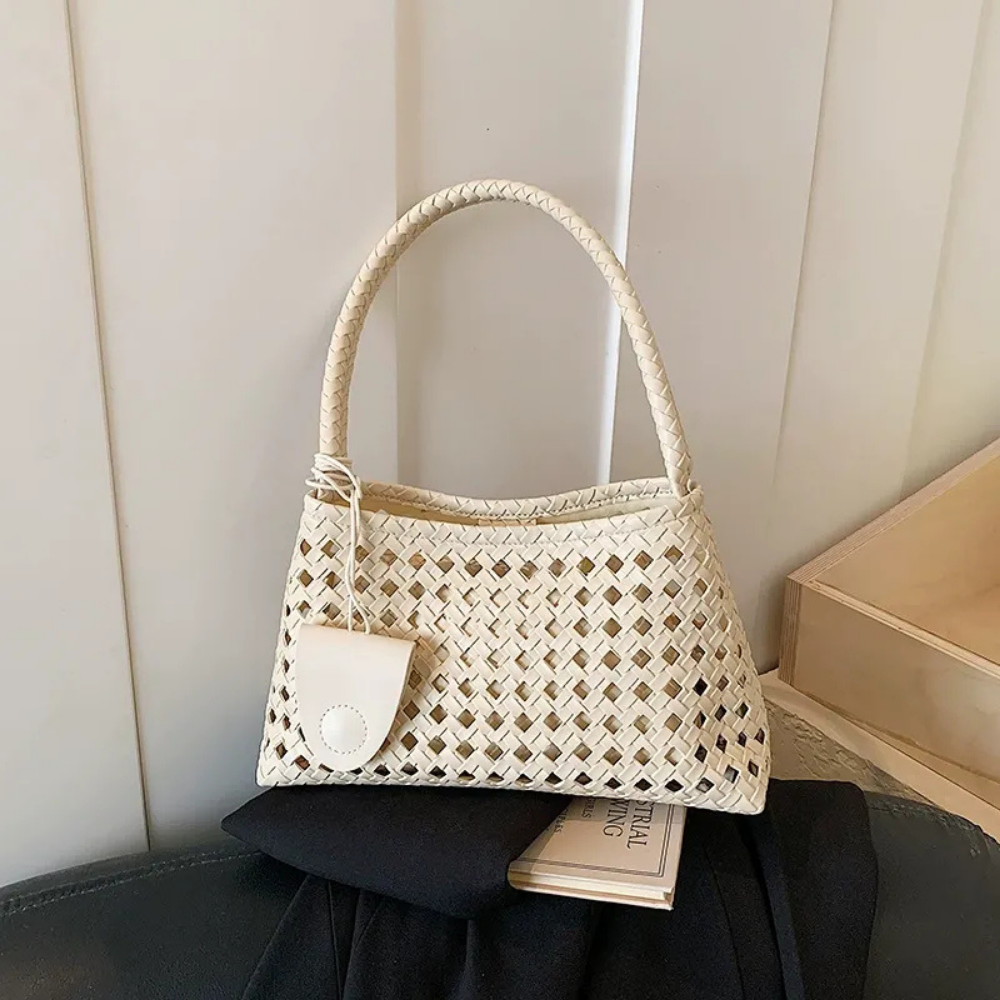 Tesoria Woven Shoulder Bag