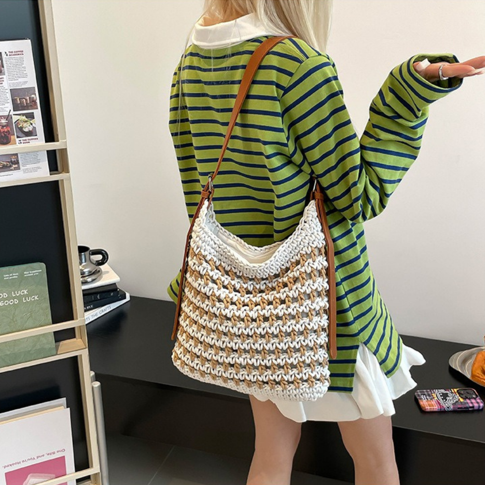 Briselia Woven Shoulder Bag