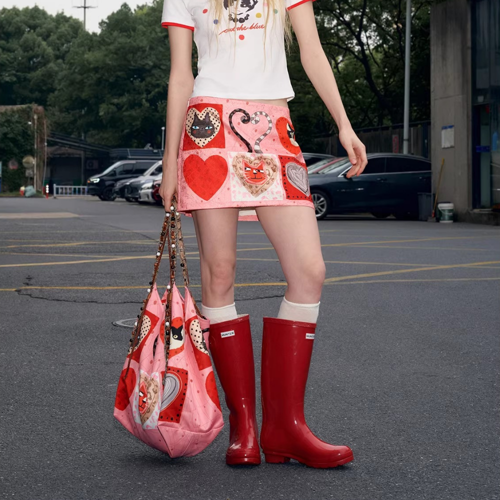 Cœuria Cat Print Shoulder Bag