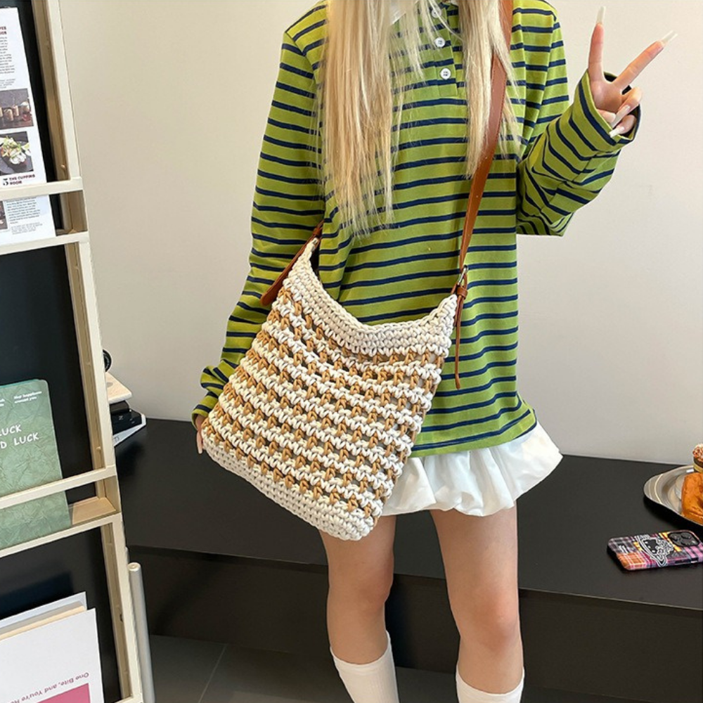 Briselia Woven Shoulder Bag