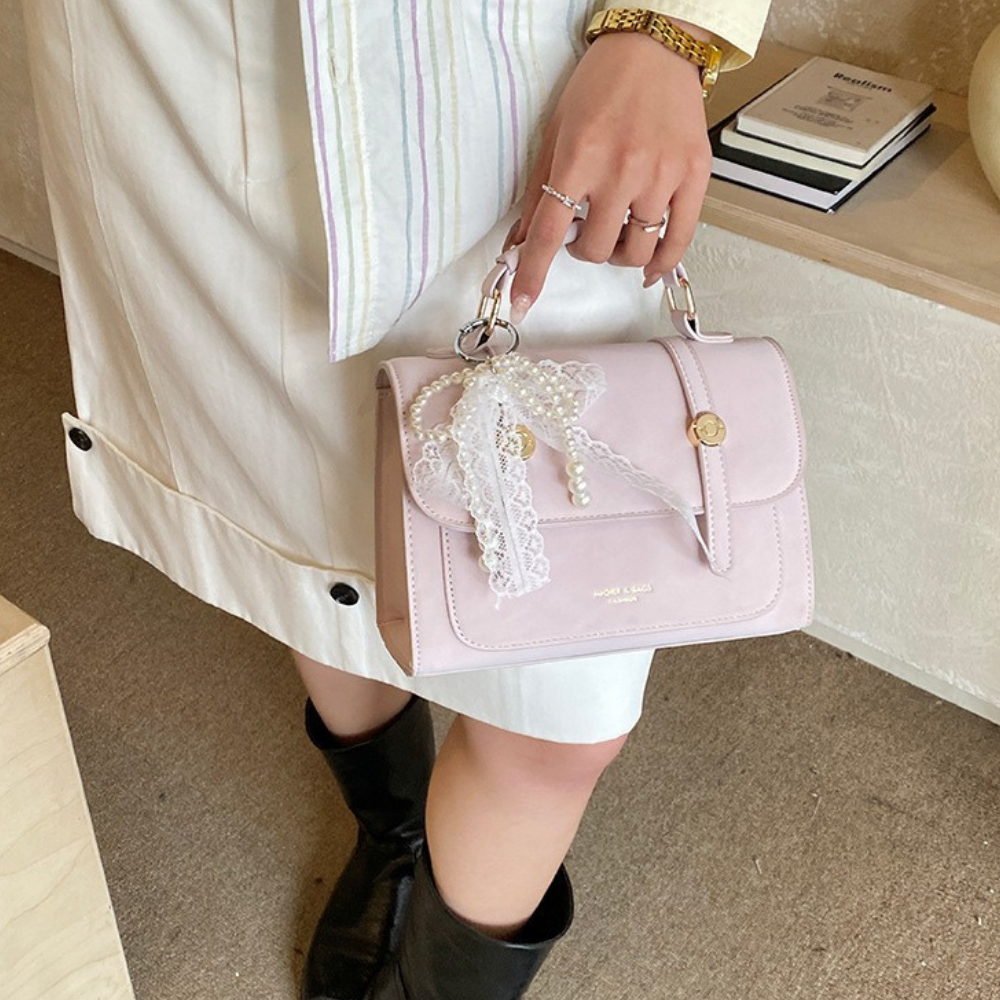 Vessara Top Handle Flap Bag