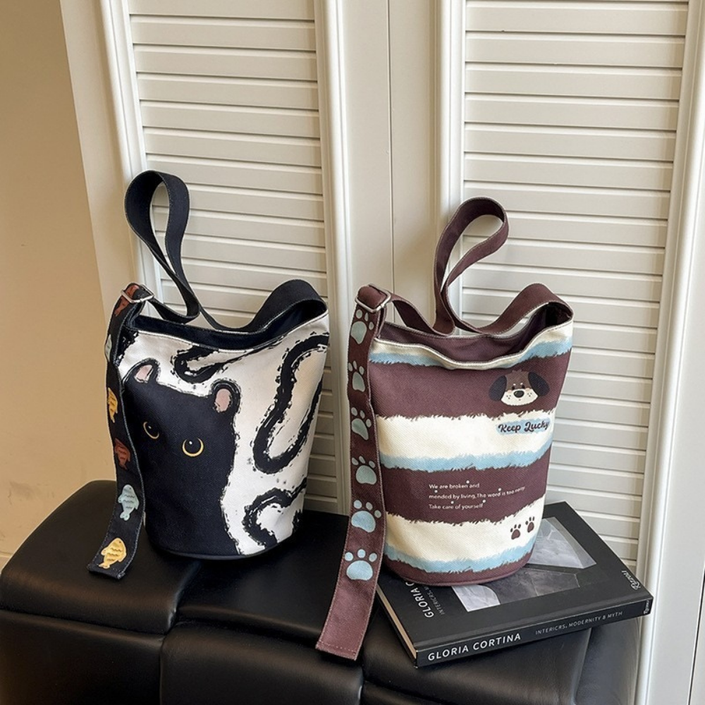 Kerina Printed Bucket Bag