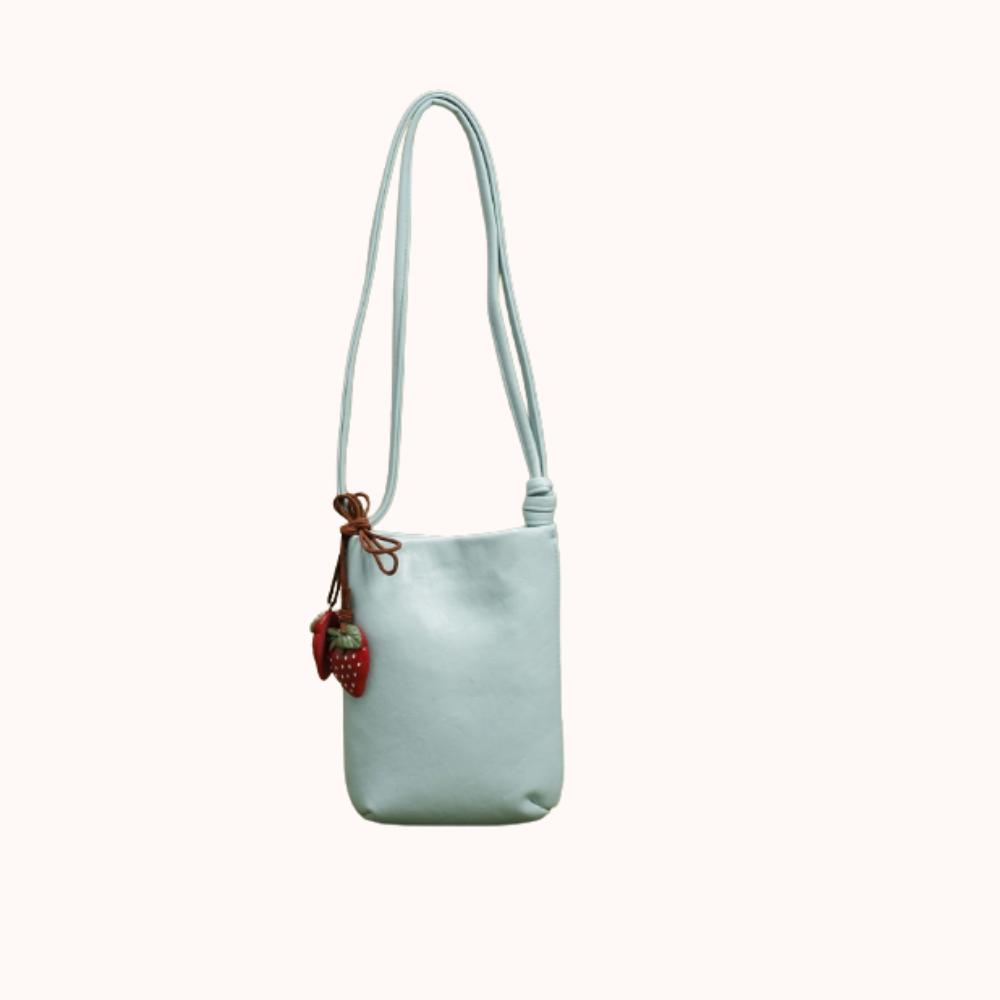 Fruttina Strawberry Charm Bucket Bag