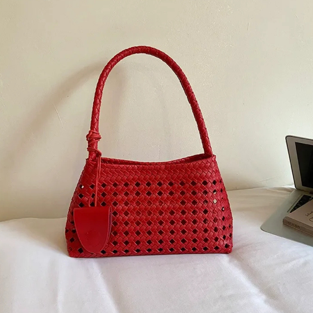 Tesoria Woven Shoulder Bag