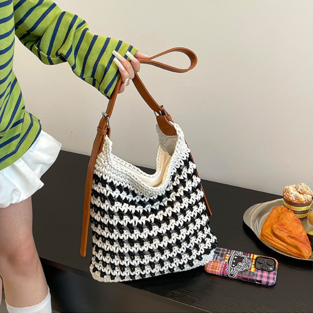 Briselia Woven Shoulder Bag
