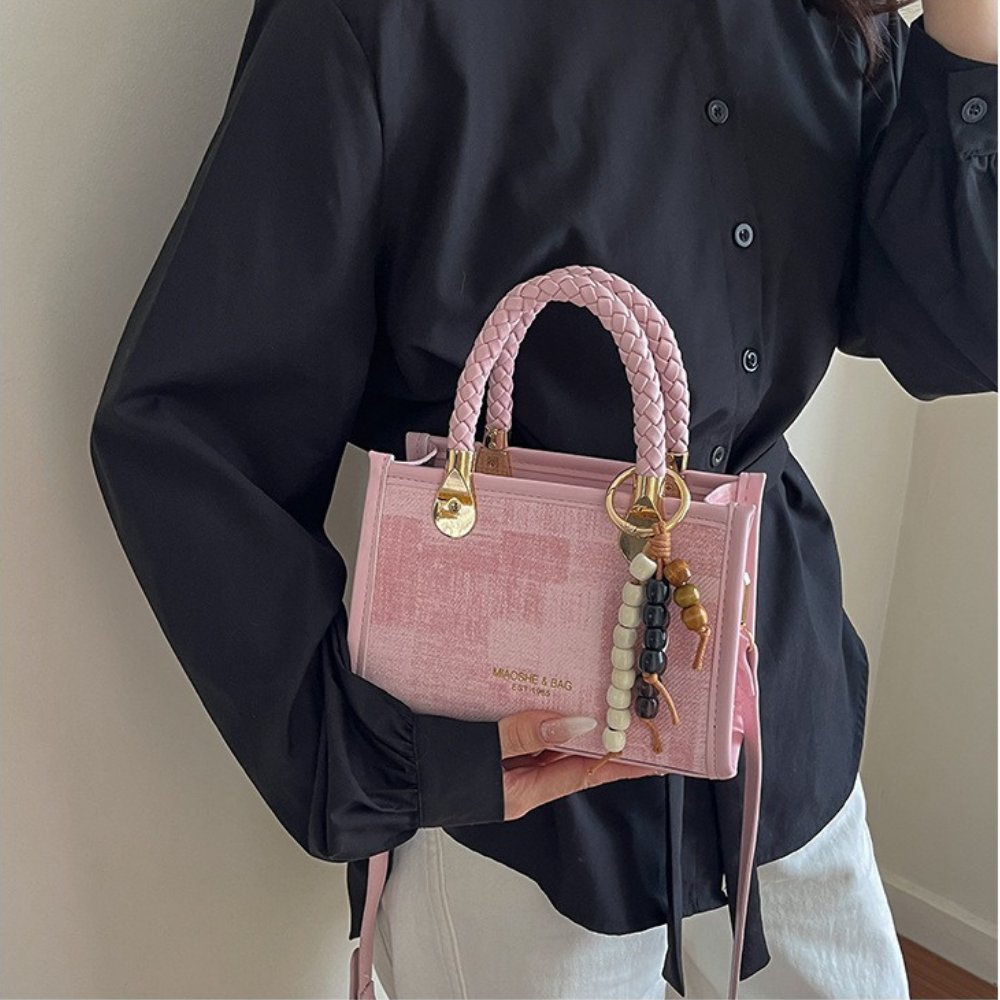Capucine Braided Handle Mini Handbag