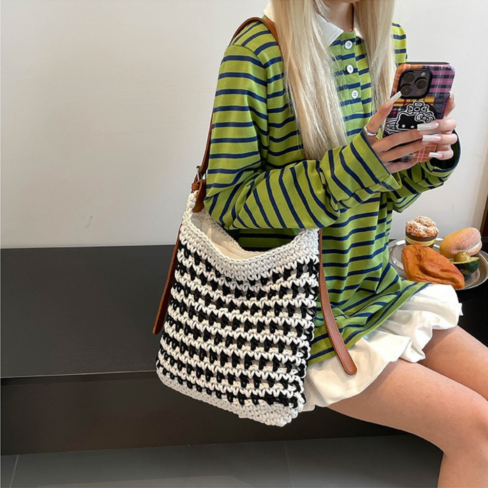 Briselia Woven Shoulder Bag