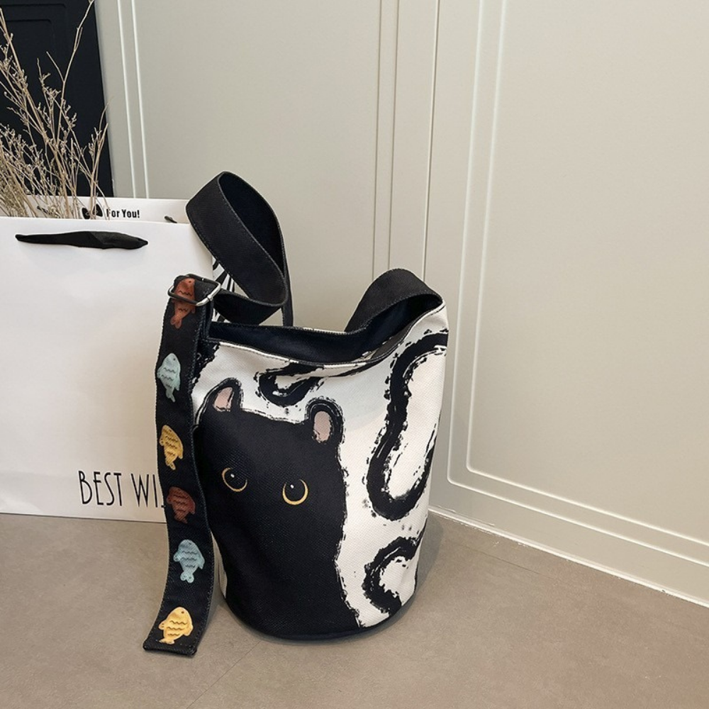 Kerina Printed Bucket Bag