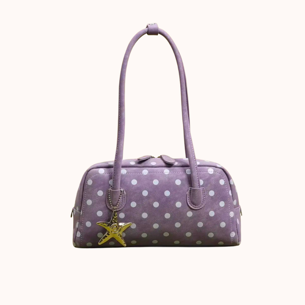 Poléris Polka Dot Barrel Bag