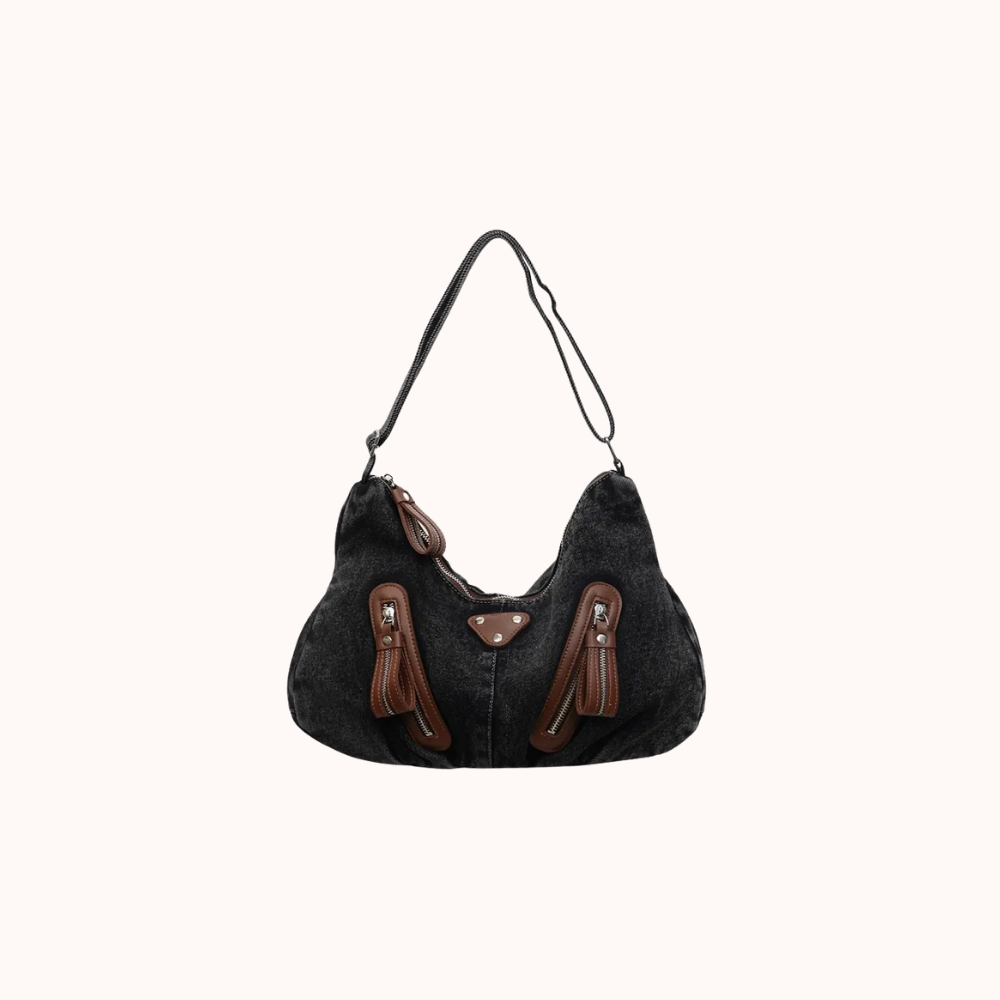 Indara Denim Shoulder Bag