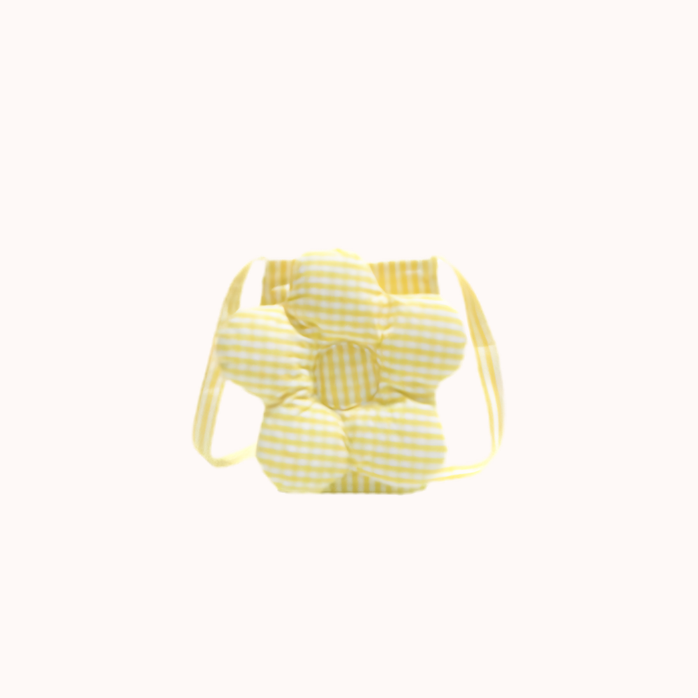 Solenne Gingham Flower Mini Shoulder Bag