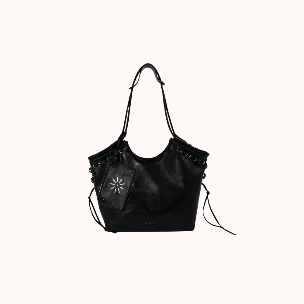 Bravelle Lace-Up Shoulder Bag
