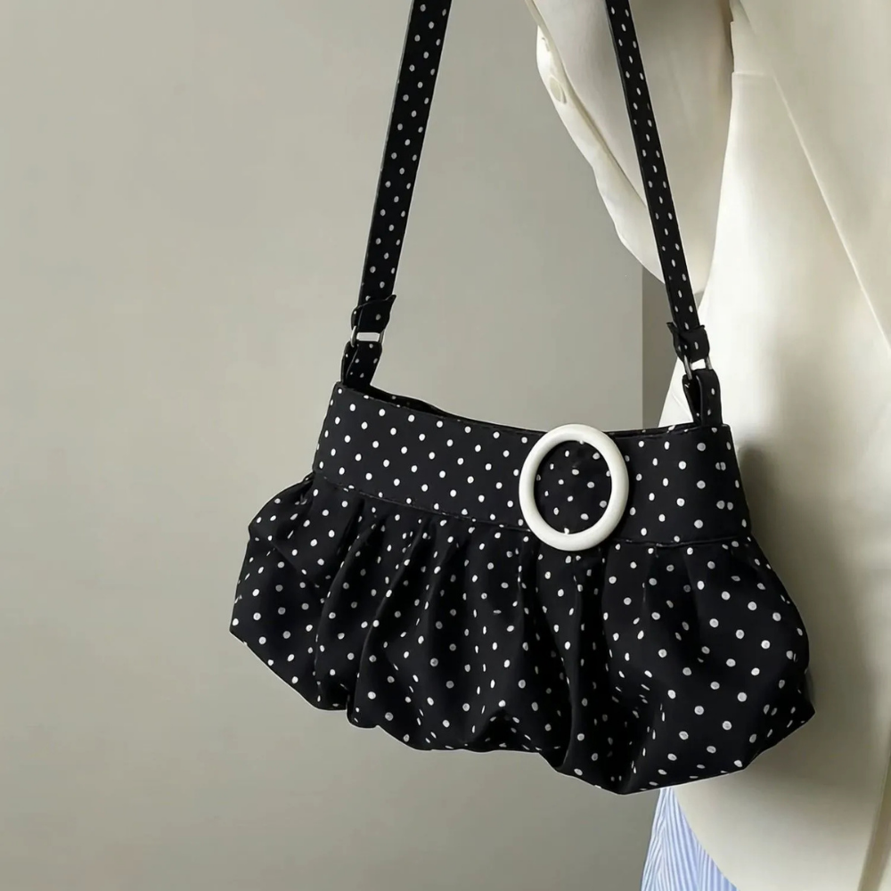 Taviola Polka Dot Shoulder Bag