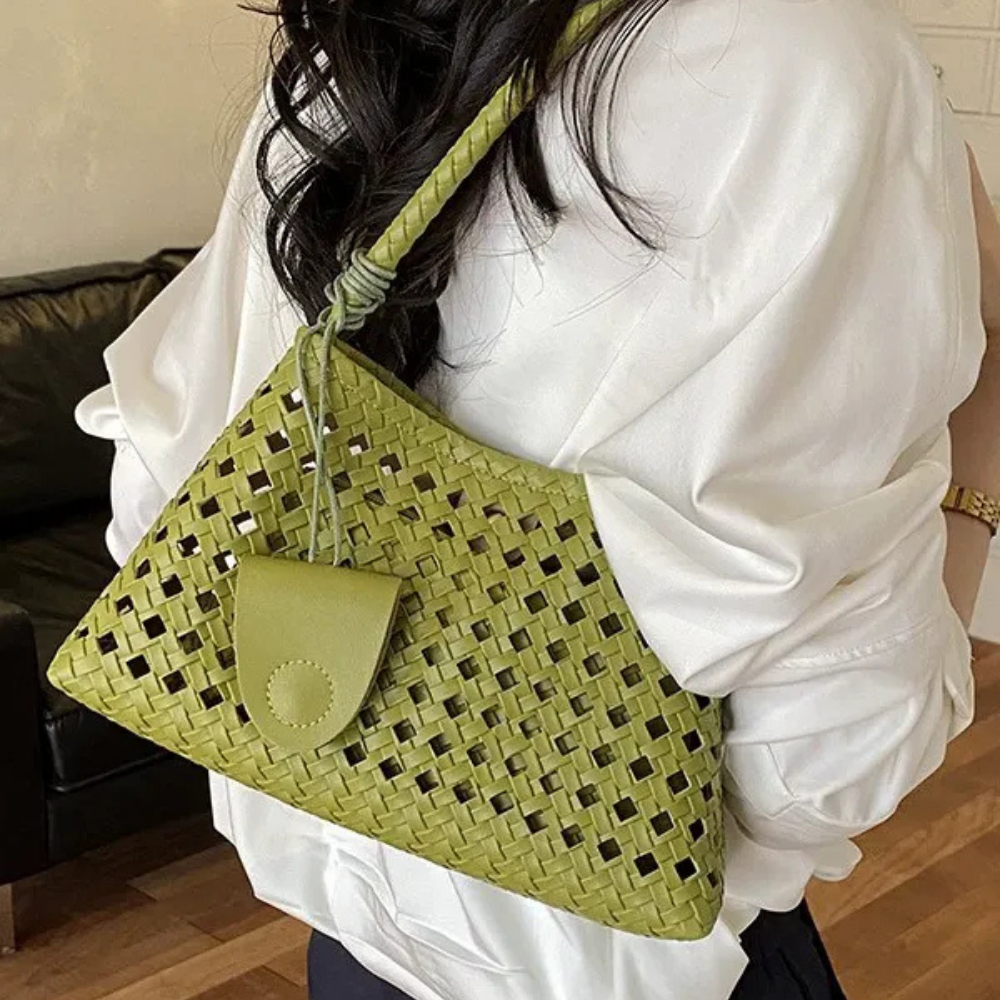 Tesoria Woven Shoulder Bag