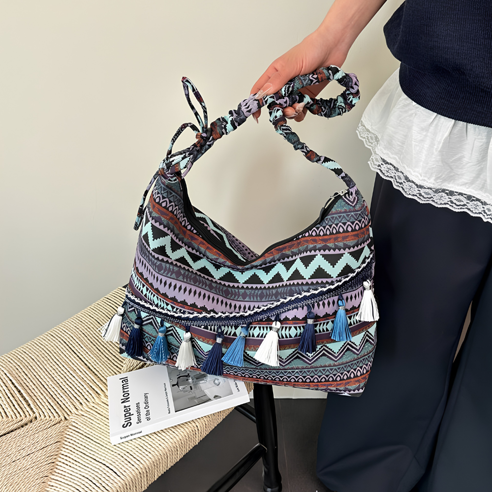 Marivelle Tassel-Trim Tote Bag