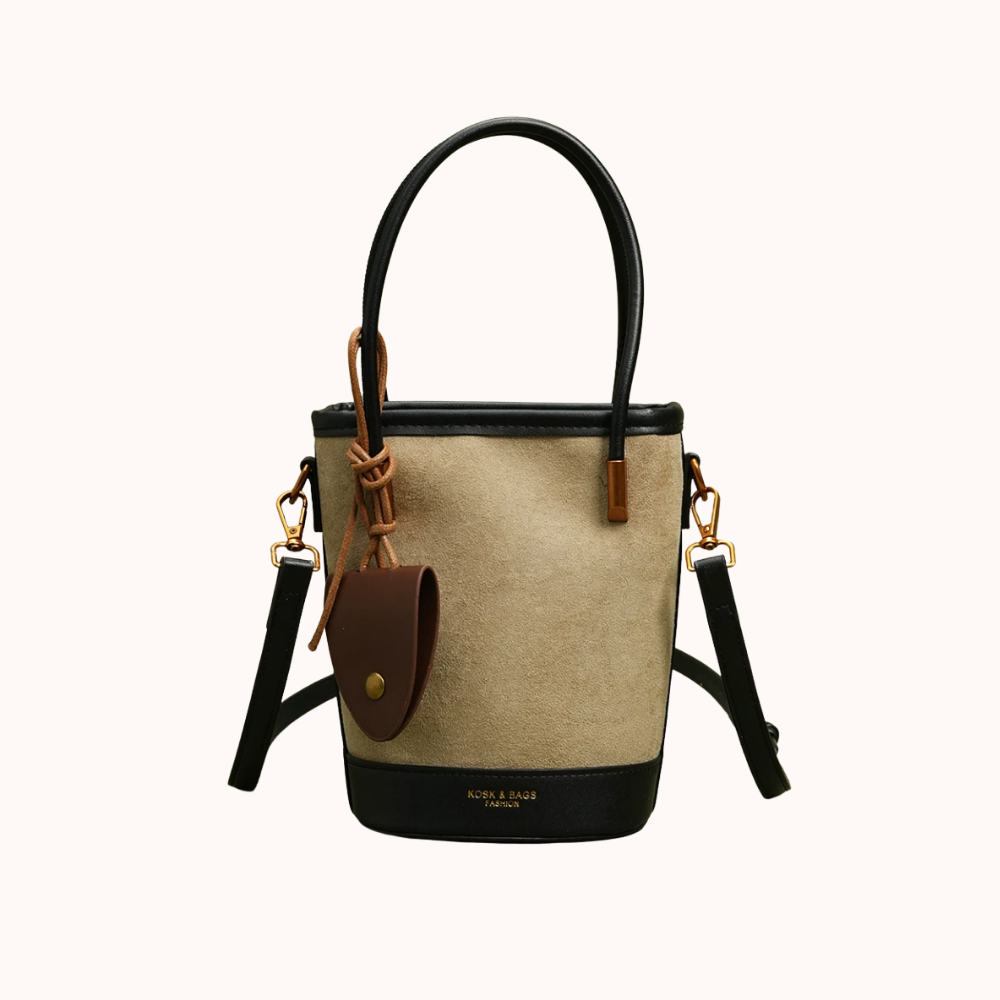 Évora Suede-Look Bucket Bag