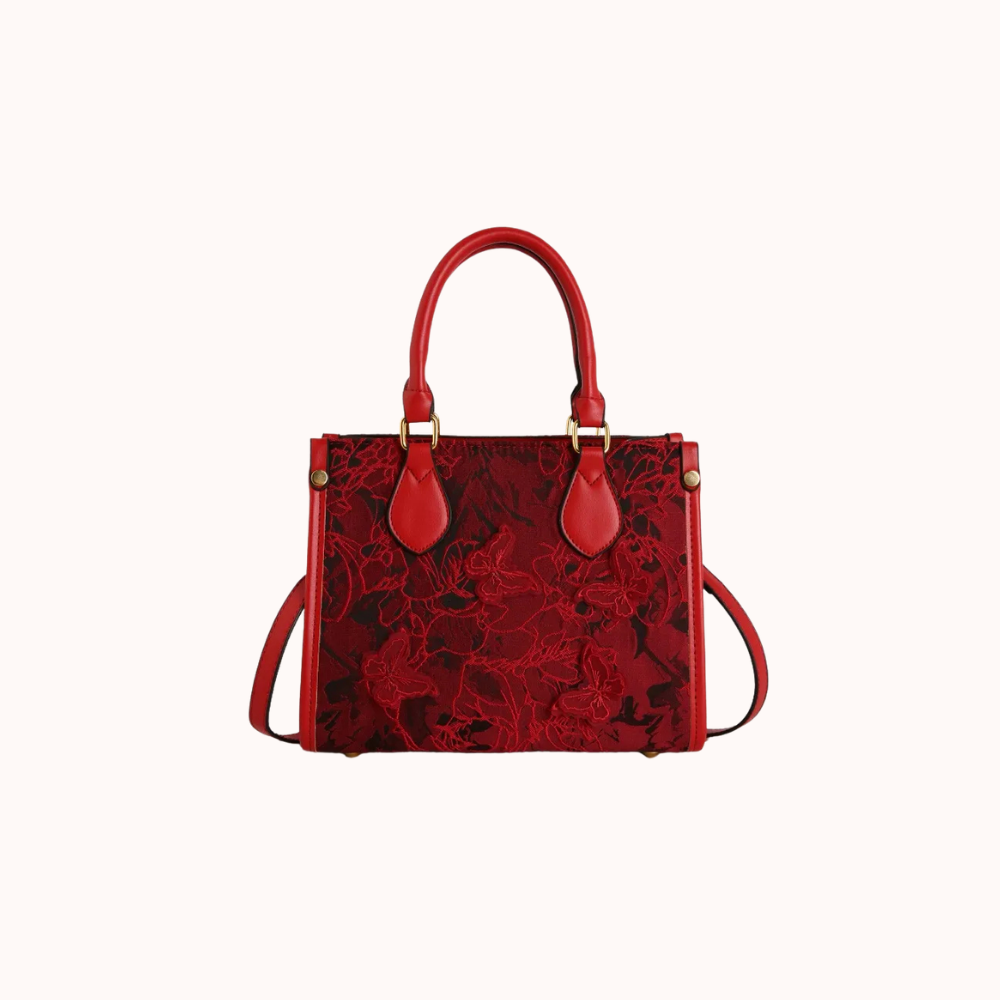 Evarielle Floral Lace Satchel Bag