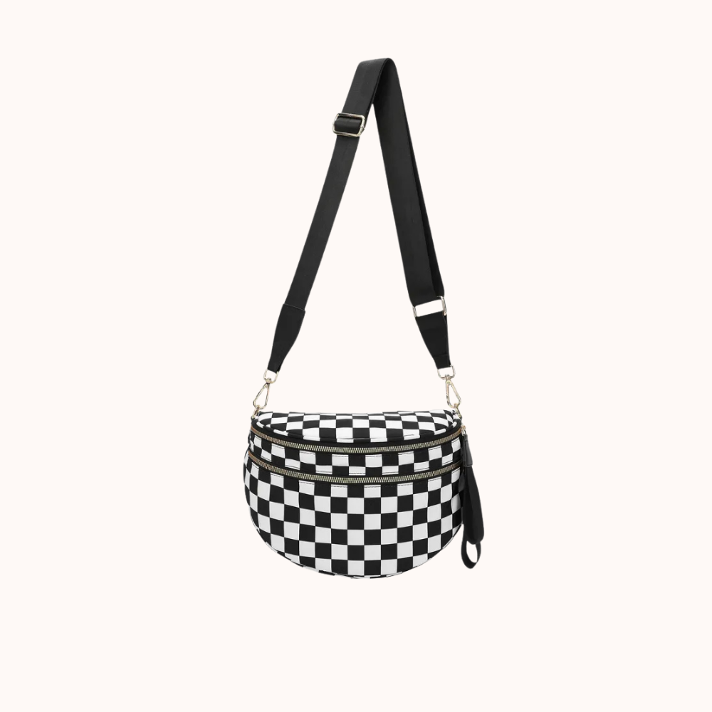 Valla Checkered Crossbody Bag