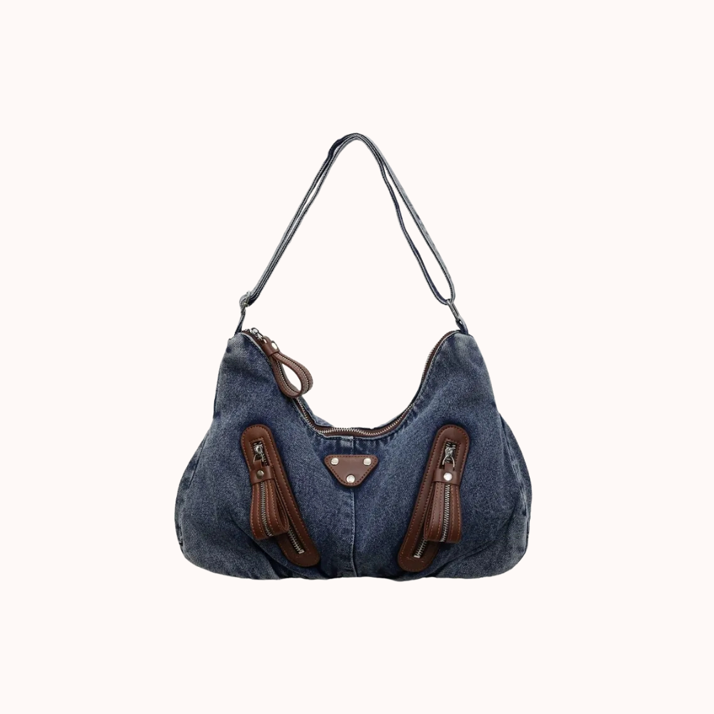 Indara Denim Shoulder Bag