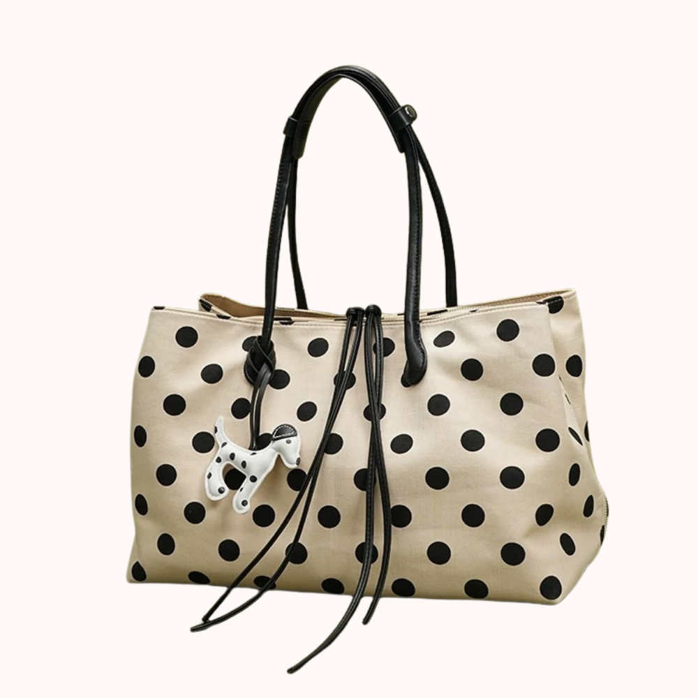 Perlina Polka Dot Tote Bag