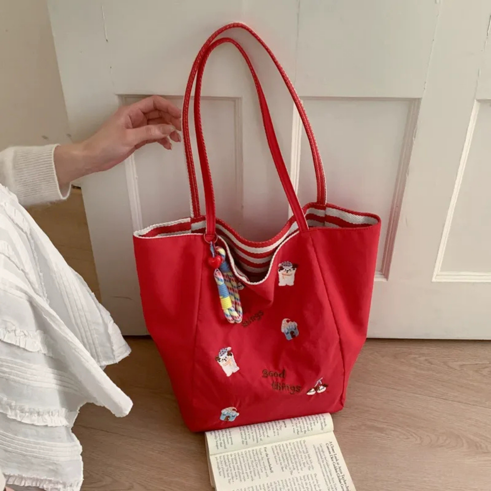 Fioratta Embroidered Tote Bag