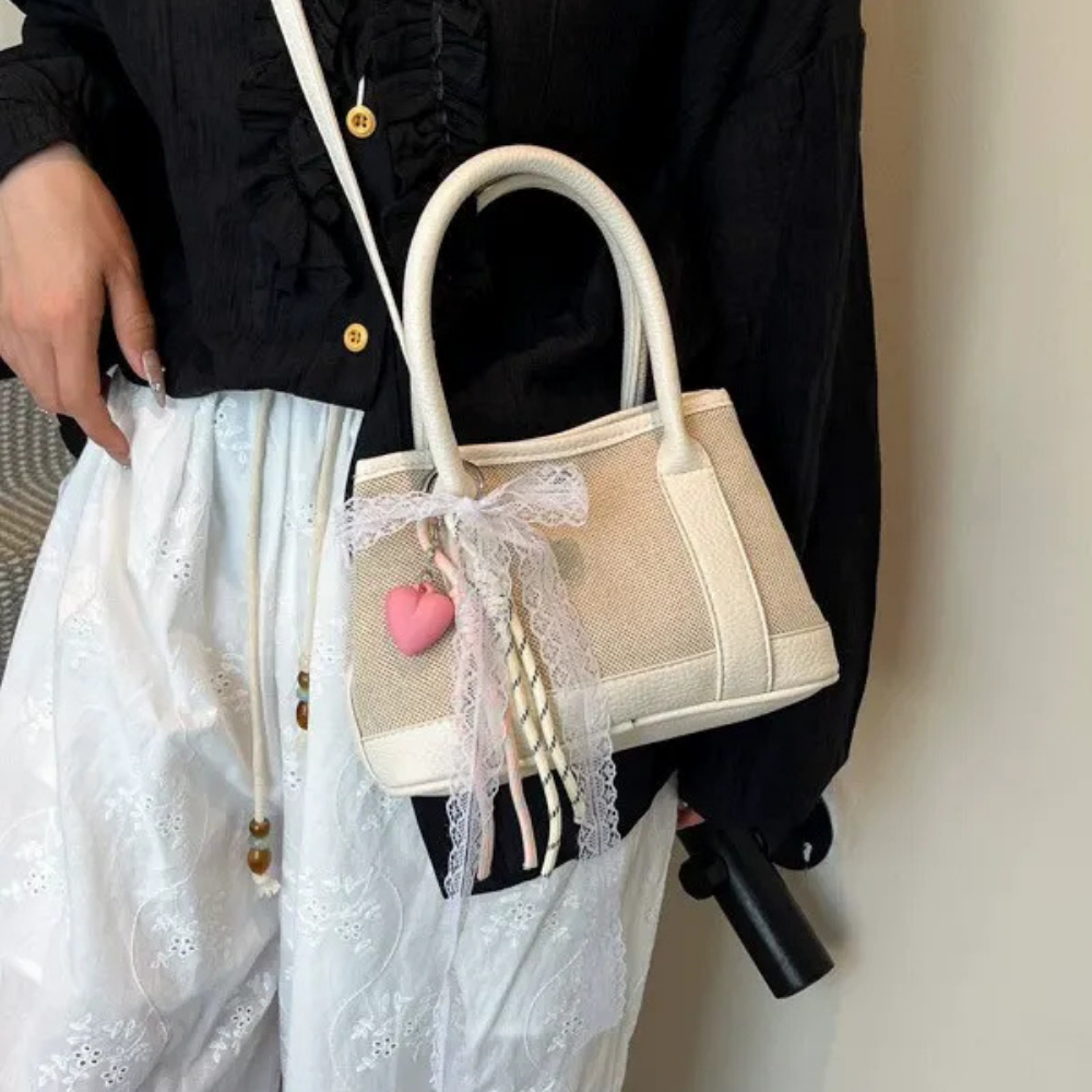 Liorvane Lace Charm Mini Handbag