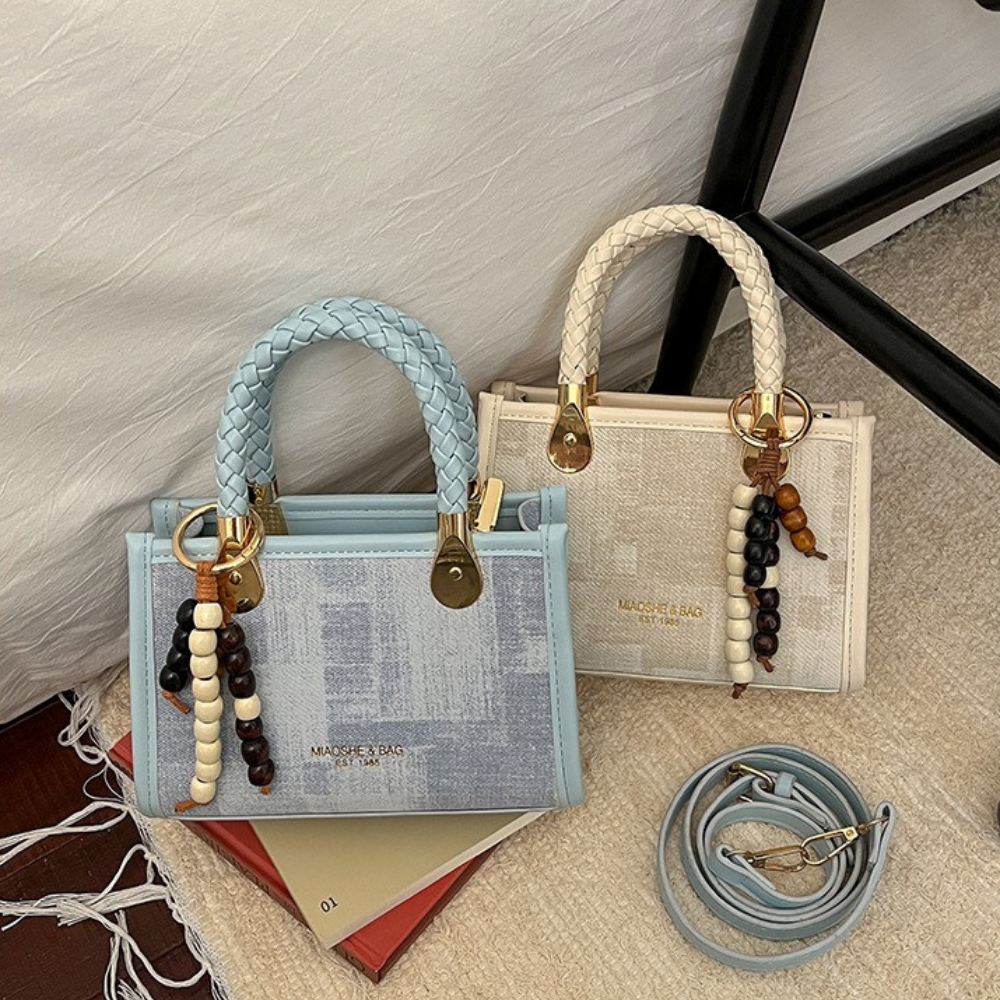 Capucine Braided Handle Mini Handbag