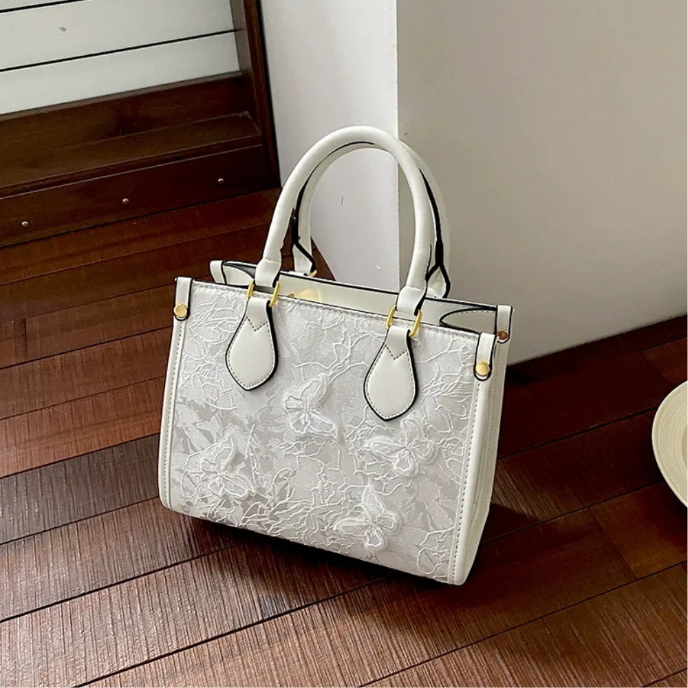 Evarielle Floral Lace Satchel Bag
