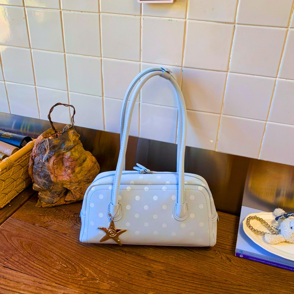 Poléris Polka Dot Barrel Bag