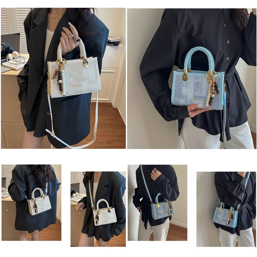 Capucine Braided Handle Mini Handbag