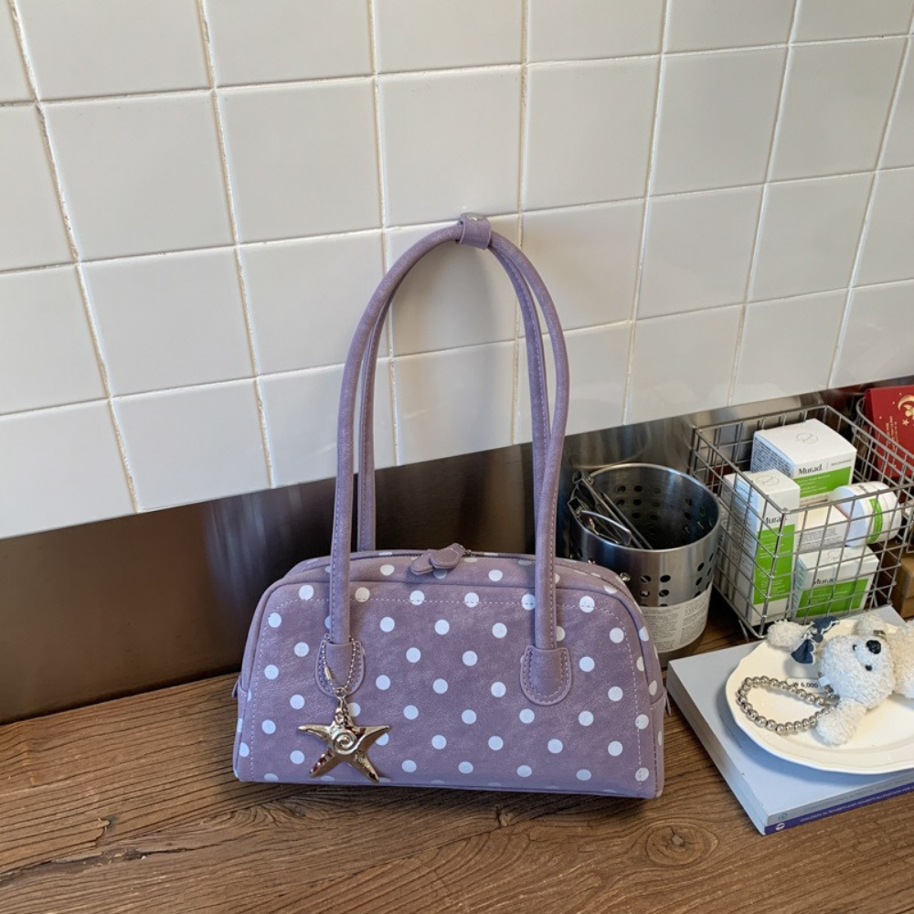 Poléris Polka Dot Barrel Bag