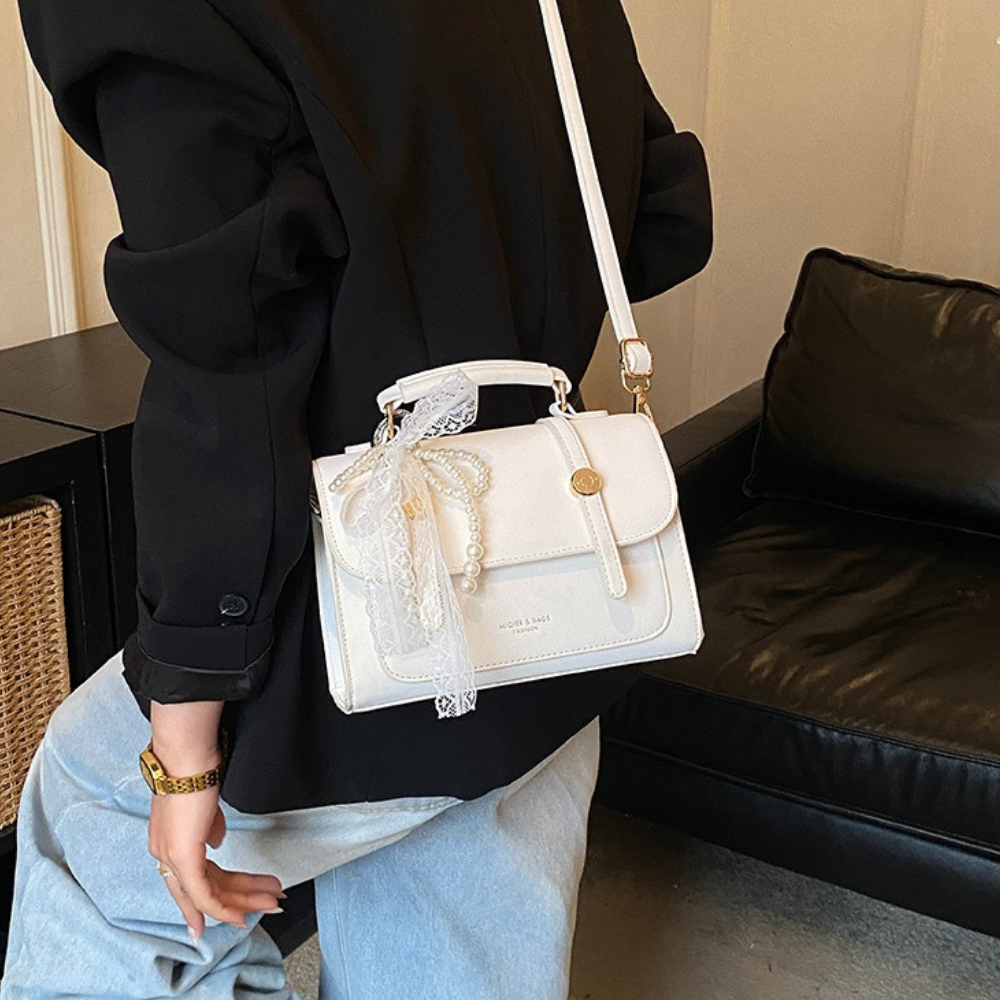 Vessara Top Handle Flap Bag