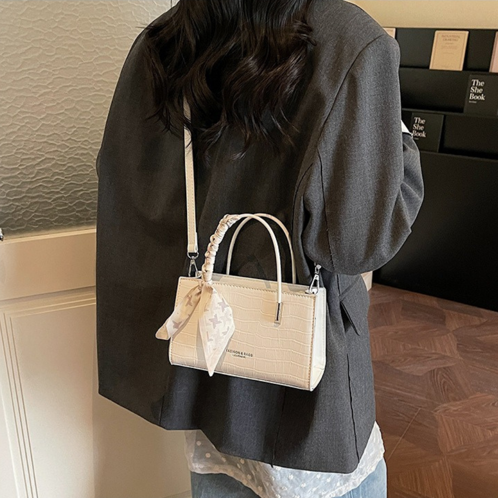 Novera Croc-Embossed Mini Shoulder Bag