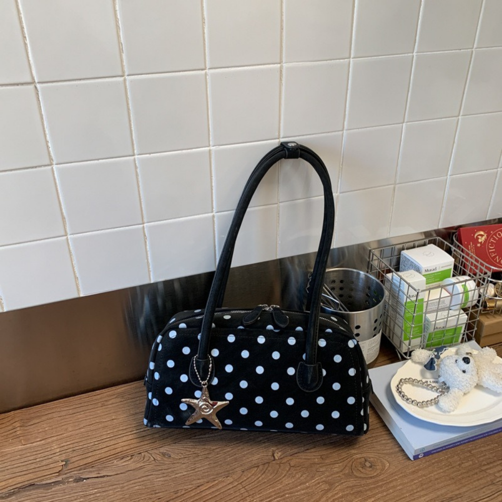Poléris Polka Dot Barrel Bag