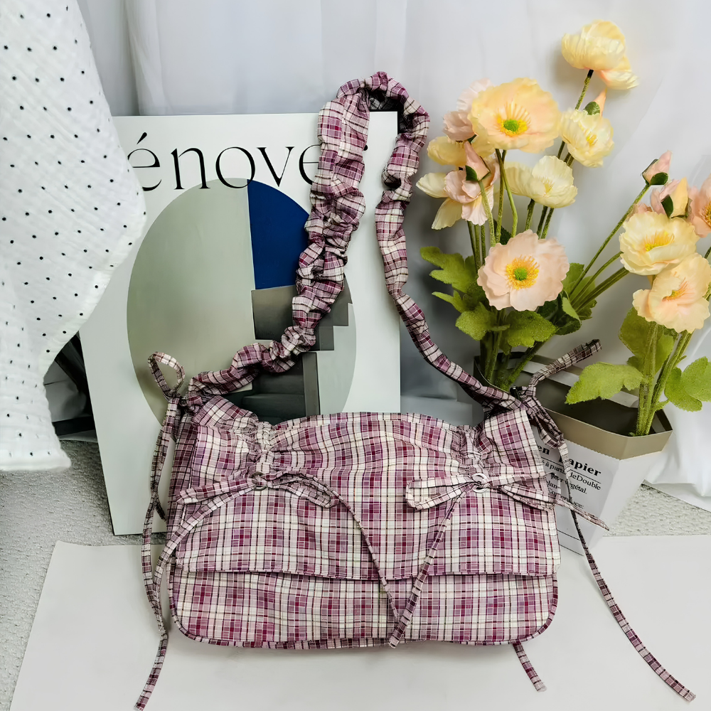 Quivara Plaid Shoulder Bag