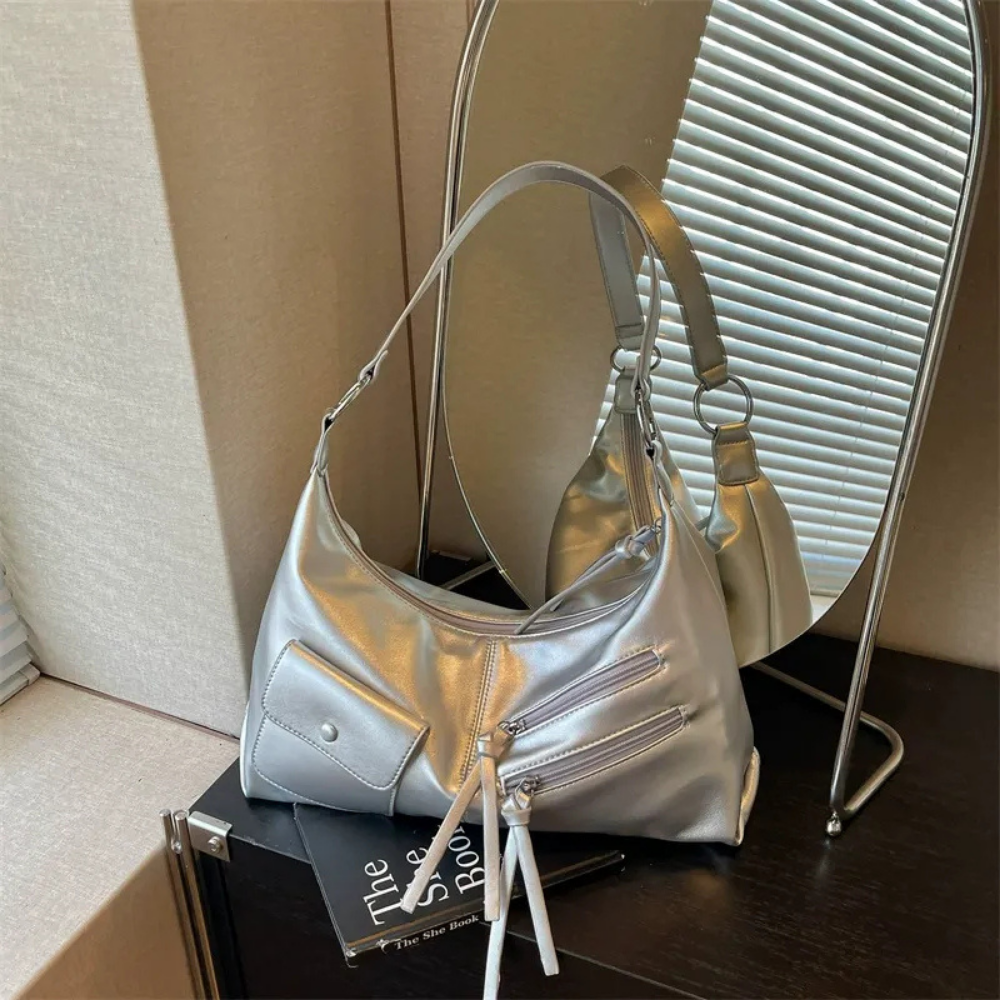 Tazielle Zip Pocket Shoulder Bag
