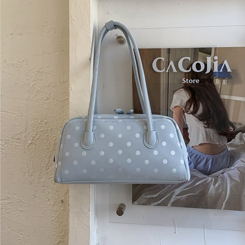 Poléris Polka Dot Barrel Bag