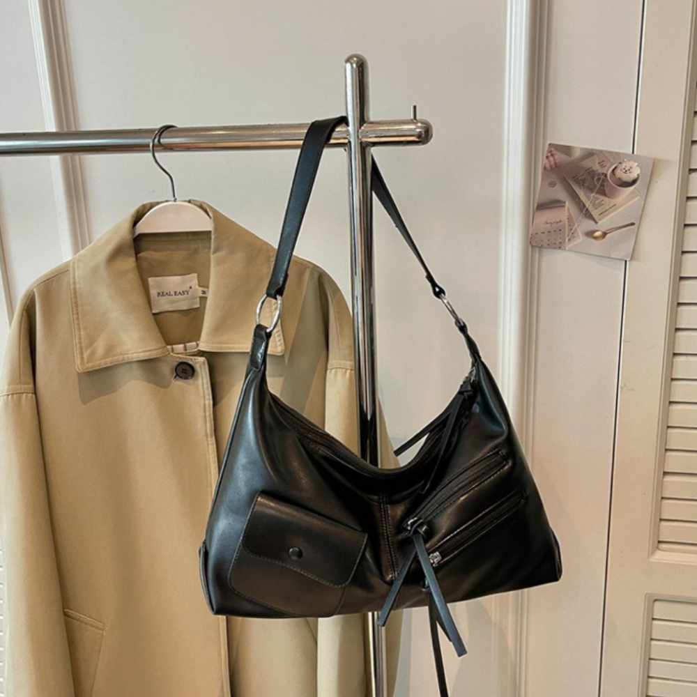 Tazielle Zip Pocket Shoulder Bag