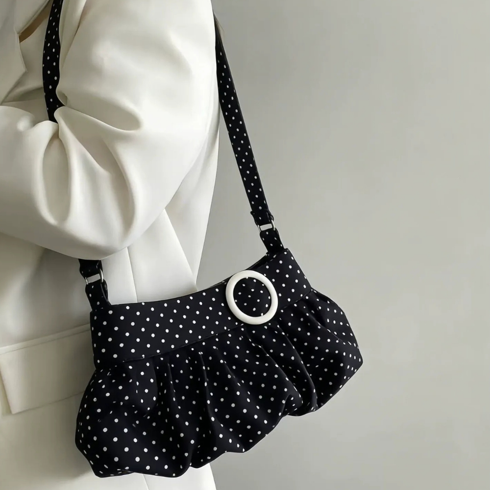 Taviola Polka Dot Shoulder Bag