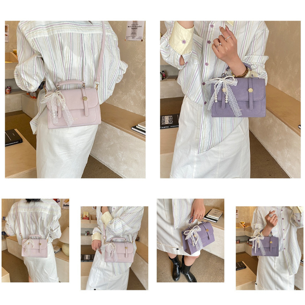 Vessara Top Handle Flap Bag