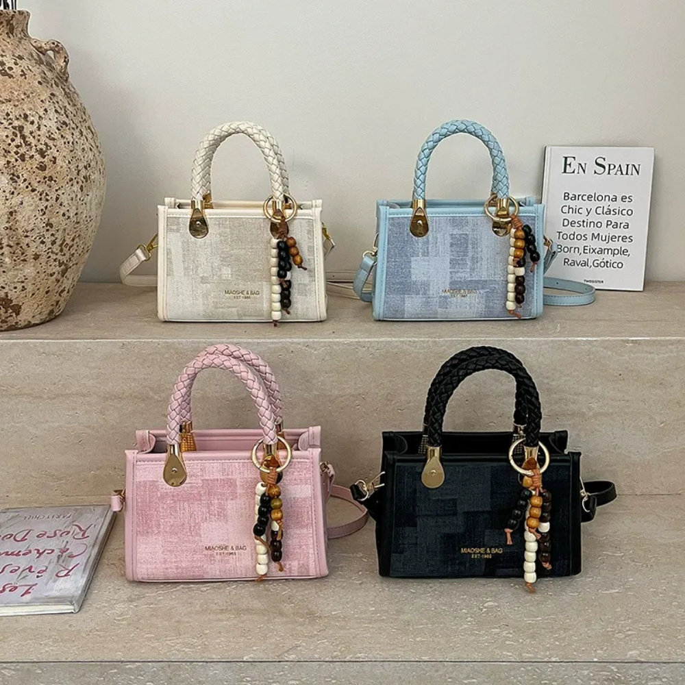 Capucine Braided Handle Mini Handbag