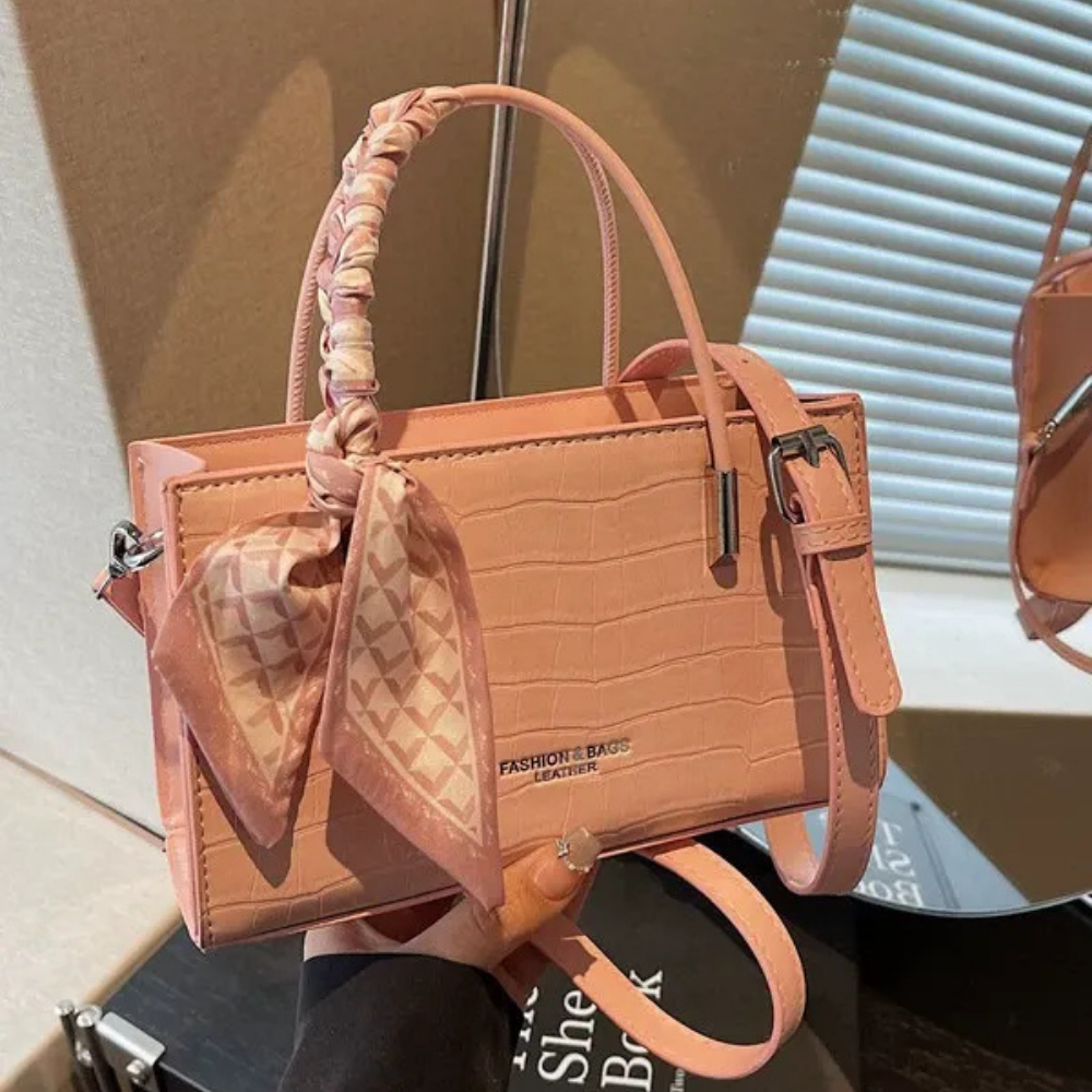 Novera Croc-Embossed Mini Shoulder Bag