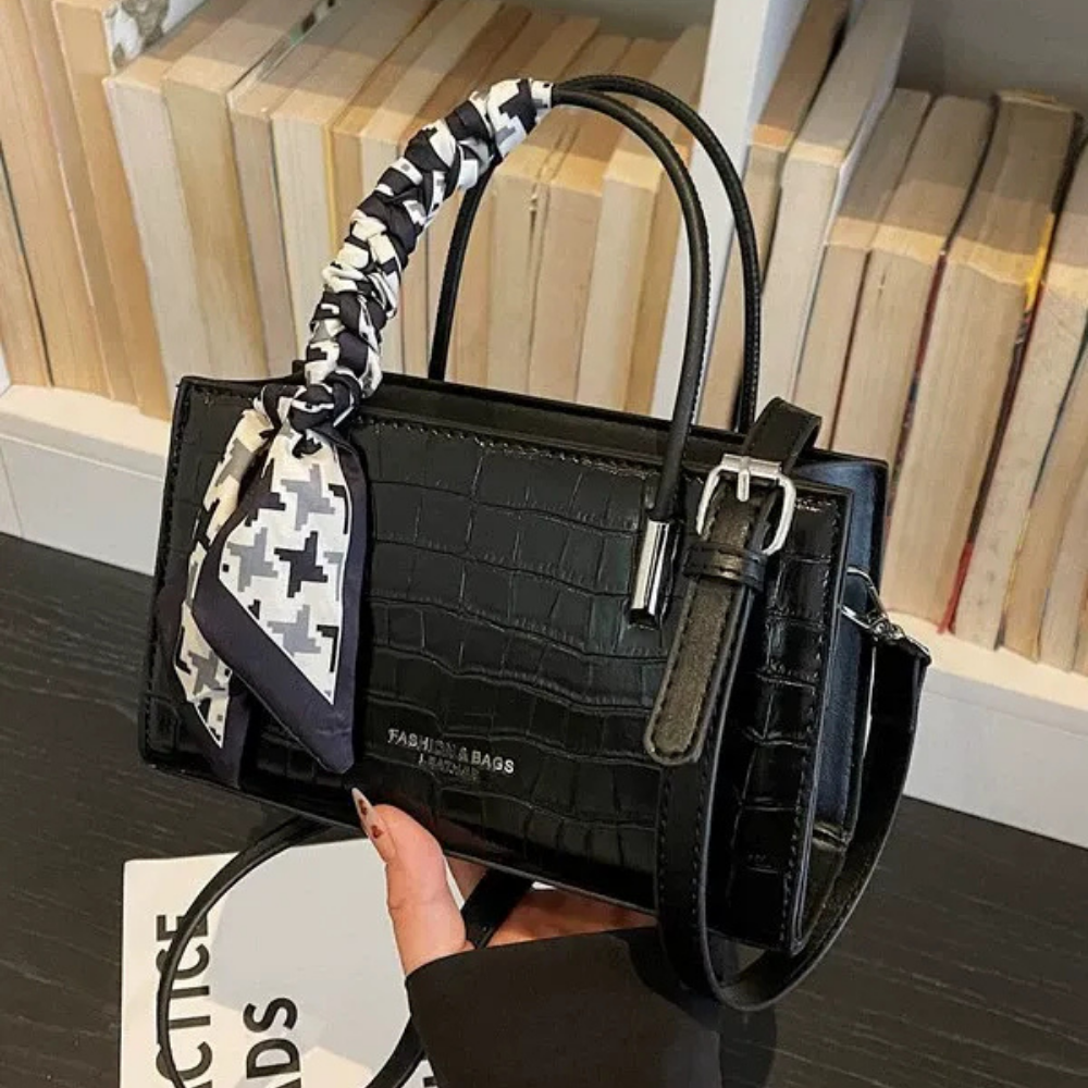 Novera Croc-Embossed Mini Shoulder Bag